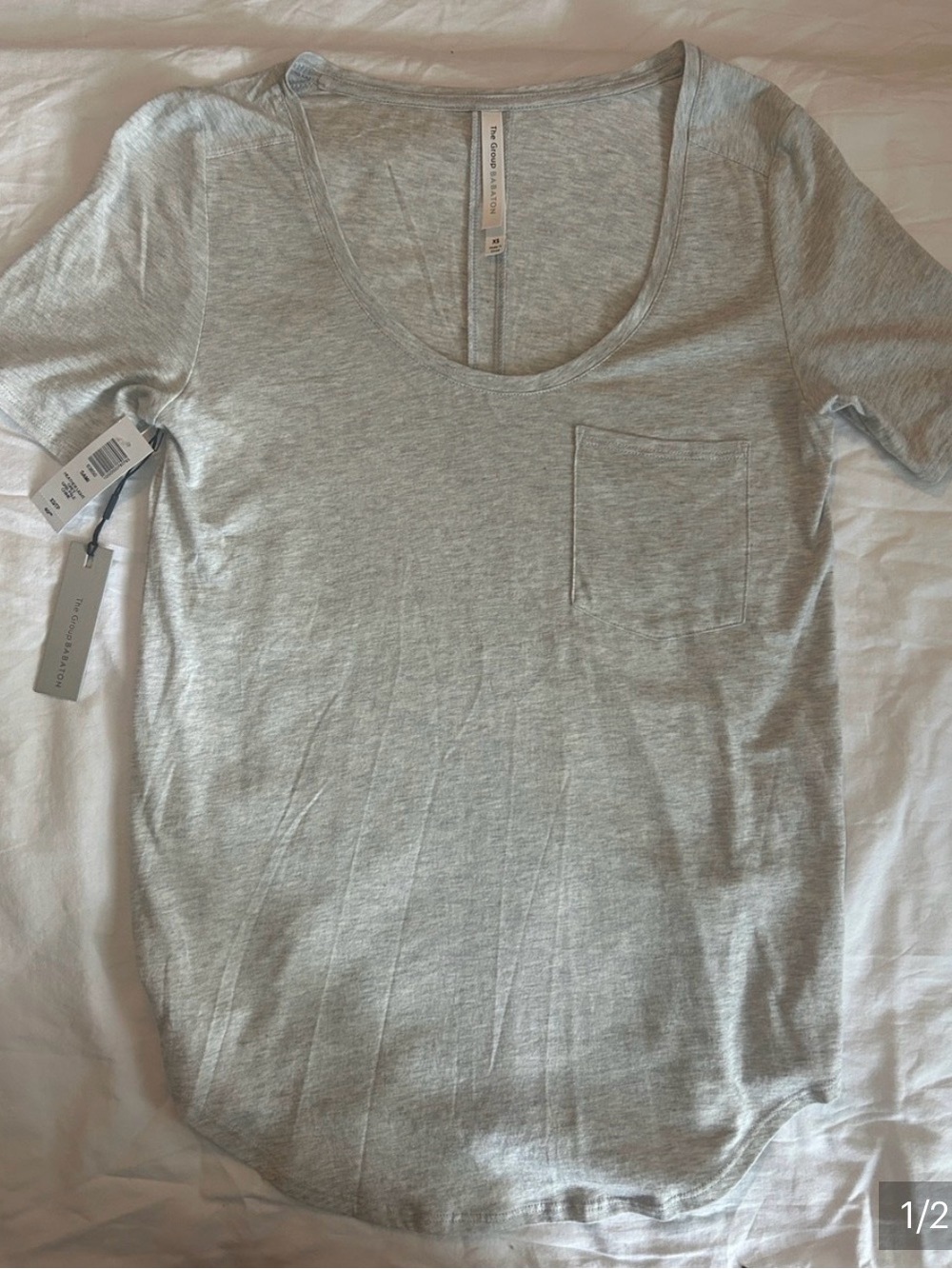 Babaton - Heather Light Grey Sami Top